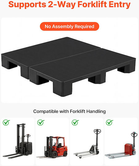 Vevor Stacker for Load Weight up to 1t in Black Colour