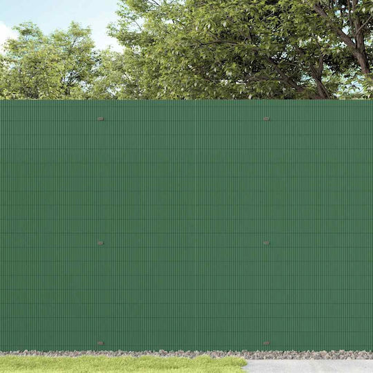 vidaXL Plastic Fence Panel in Green Colour 3x1.8m