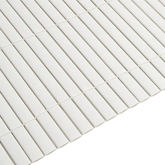 vidaXL Kunststoff Zaunpaneel in Weißer Farbe 3x1.8m