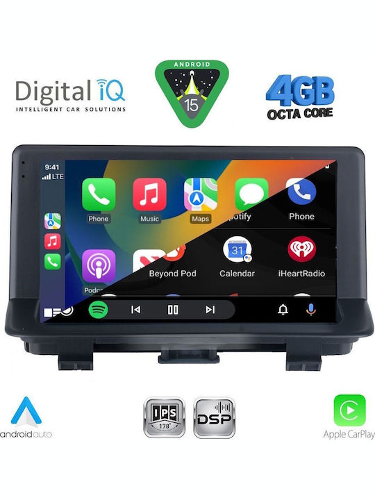 Digital IQ Car Audio System for Audi Q3 2012-2018 (Bluetooth/USB/WiFi/GPS/Apple CarPlay/Android Auto) with 9" Touch Screen