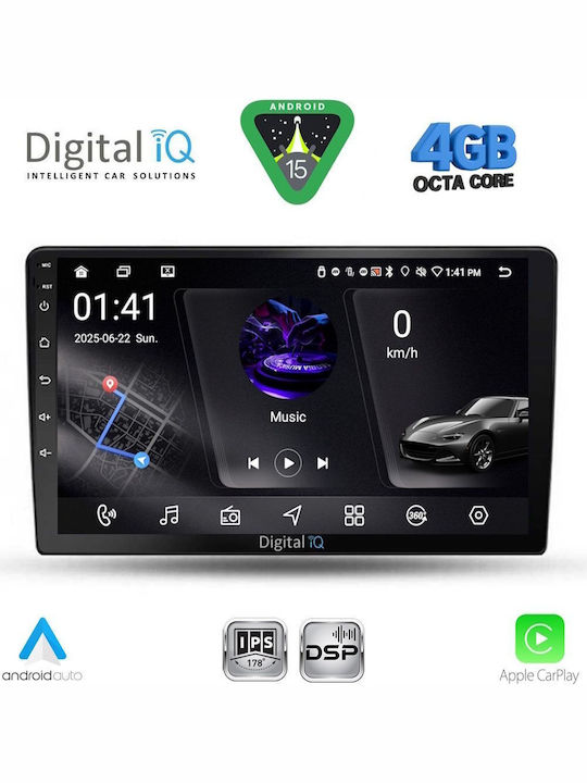 Digital IQ Car Audio System for Audi Q3 2012-2018 (Bluetooth/USB/WiFi/GPS/Apple CarPlay/Android Auto) with 9" Touch Screen
