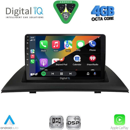 Digital IQ Ηχοσύστημα Αυτοκινήτου για BMW X3 (E83) 2003-2010 (Bluetooth/USB/WiFi/GPS/Apple-Carplay/Android-Auto) με Οθόνη Αφής 9"