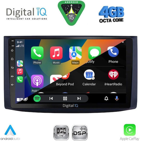 Digital IQ Car Audio System for Chevrolet Aveo 2006-2010 Bluetooth USB WiFi GPS Apple CarPlay Android Auto with 9" Touch Screen