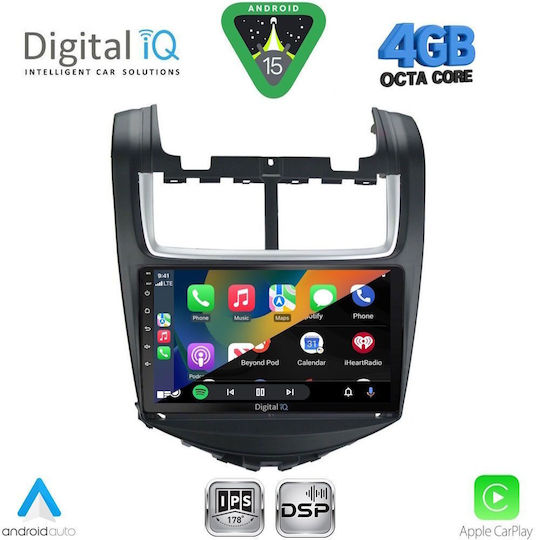 Digital IQ Car Audio System for Chevrolet Aveo 2014-2017 Bluetooth USB WiFi GPS Apple CarPlay Android Auto with 9" Touch Screen