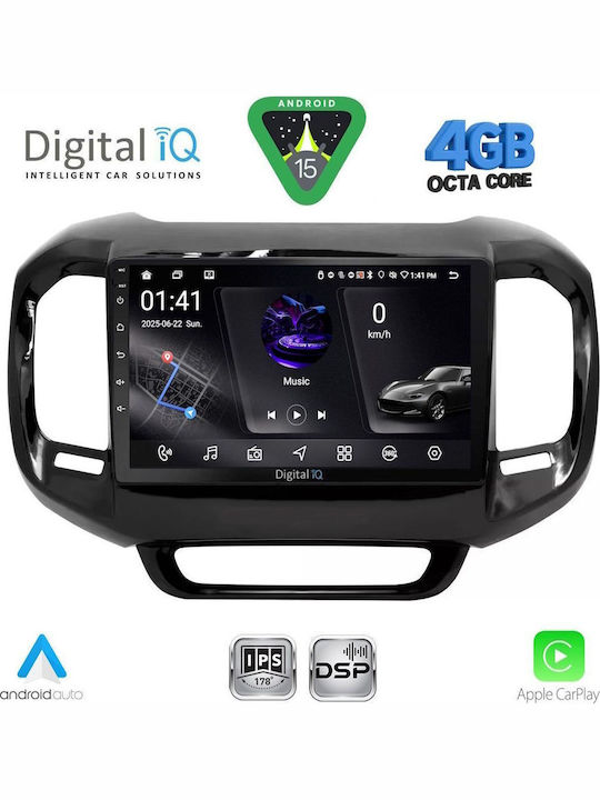 Digital IQ Ηχοσύστημα Αυτοκινήτου για Daihatsu Sirion 2006-2012 (Bluetooth/USB/WiFi/GPS/Apple-Carplay/Android-Auto) με Οθόνη Αφής 10"