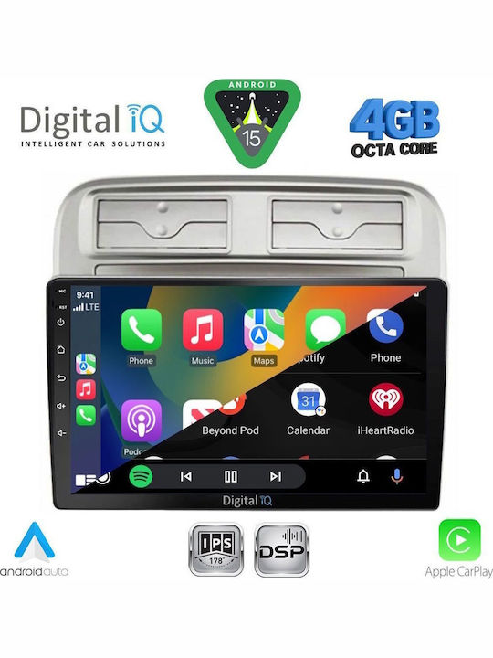 Digital IQ Ηχοσύστημα Αυτοκινήτου για Daihatsu Sirion 2006-2012 (Bluetooth/USB/WiFi/GPS/Apple-Carplay/Android-Auto) με Οθόνη Αφής 10"