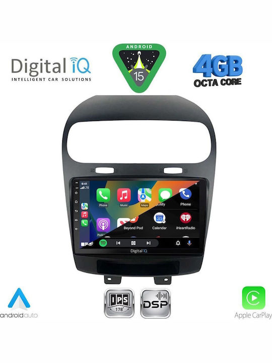 Digital IQ Car Audio System for Fiat Freemont 2008-2020 Bluetooth USB WiFi GPS Apple CarPlay Android Auto with 9" Touch Screen