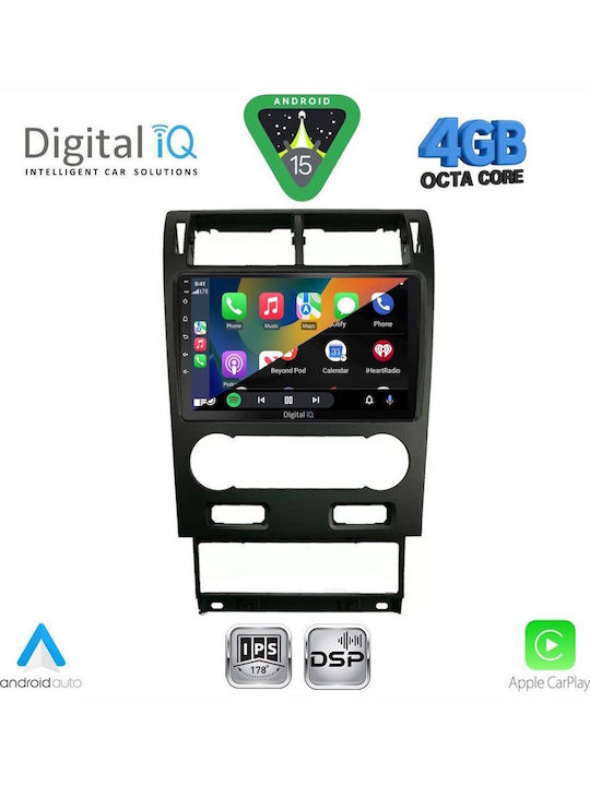 Digital IQ Car Audio System for Ford Mondeo 2003-2006 (Bluetooth/USB/WiFi/GPS/Apple CarPlay/Android Auto) with 9" Touch Screen