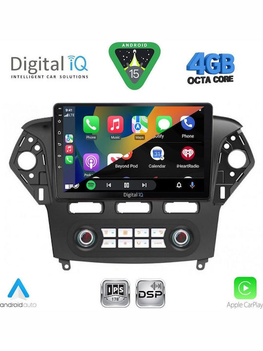 Digital IQ Ηχοσύστημα Αυτοκινήτου για Ford Kuga / C-Max 2013-2019 (Bluetooth/USB/WiFi/GPS/Apple-Carplay/Android-Auto) με Οθόνη Αφής 9"