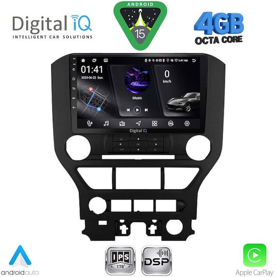 Digital IQ Car Audio System for Ford Mondeo 2011-2013 with Clima (Bluetooth/USB/WiFi/GPS/Apple CarPlay/Android Auto) with 10" Touch Screen