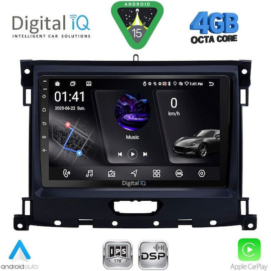 Digital IQ Ηχοσύστημα Αυτοκινήτου για Ford Transit Custom / Tourneo Custom 2013-2019 (Bluetooth/USB/WiFi/GPS/Apple-Carplay/Android-Auto) με Οθόνη Αφής 9"