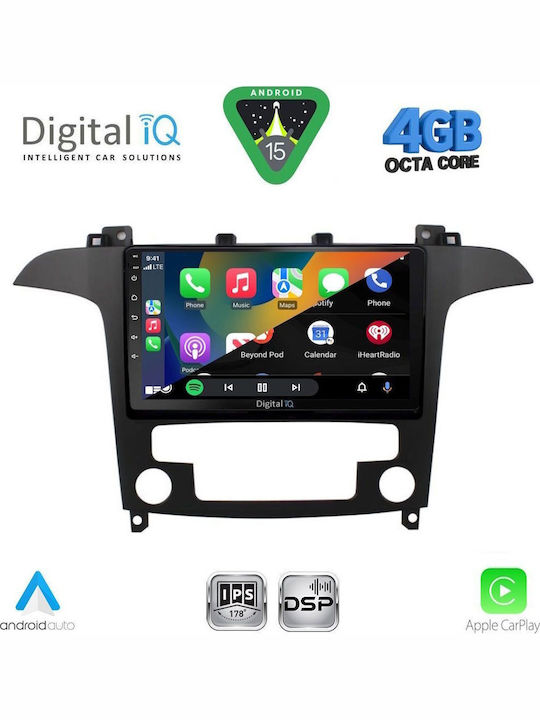 Digital IQ Car Audio System for Ford Transit Custom / Tourneo Custom 2013-2019 (Bluetooth/USB/WiFi/GPS/Apple CarPlay/Android Auto) with 9" Touch Screen