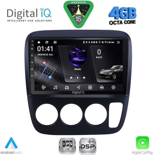 Digital IQ Ηχοσύστημα Αυτοκινήτου για Honda Civic 2012-2016 (Bluetooth/USB/WiFi/GPS/Apple-Carplay/Android-Auto) με Οθόνη Αφής 9"