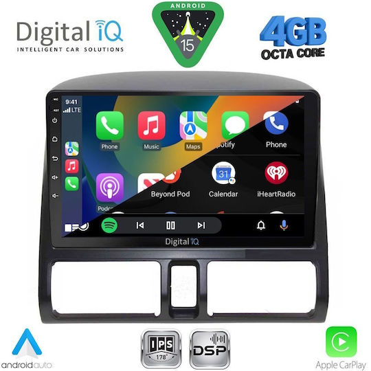 Digital IQ Ηχοσύστημα Αυτοκινήτου για Honda Civic 2012-2016 (Bluetooth/USB/WiFi/GPS/Apple-Carplay/Android-Auto) με Οθόνη Αφής 9"