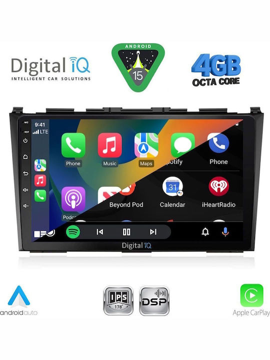 Digital IQ Car Audio System for Honda Civic 2012-2016 Bluetooth USB WiFi GPS Apple CarPlay Android Auto with 9" Touch Screen