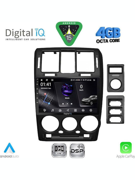Digital IQ Car Audio System for Hyundai H-1 2007 (Bluetooth/USB/WiFi/GPS/Apple CarPlay/Android Auto) with 9" Touch Screen