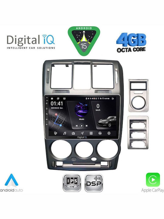 Digital IQ Car Audio System for Hyundai H-1 2007 (Bluetooth/USB/WiFi/GPS/Apple CarPlay/Android Auto) with 9" Touch Screen