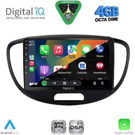 Digital IQ Ηχοσύστημα Αυτοκινήτου για Hyundai H-1 2007 (Bluetooth/USB/WiFi/GPS/Apple-Carplay/Android-Auto) με Οθόνη Αφής 9"