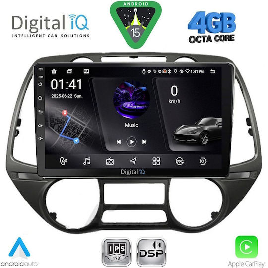 Digital IQ Ηχοσύστημα Αυτοκινήτου για Hyundai H-1 2007 (Bluetooth/USB/WiFi/GPS/Apple-Carplay/Android-Auto) με Οθόνη Αφής 9"