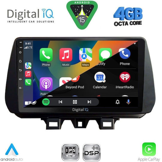 Digital IQ Car Audio System for Hyundai Tucson 2019-2023 (Bluetooth/USB/WiFi/GPS/Apple CarPlay/Android Auto) with 9" Touch Screen