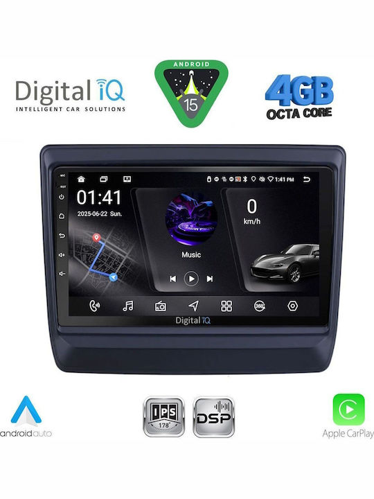 Digital IQ Car Audio System Isuzu D-Max 2002-2008 Bluetooth USB WiFi GPS Apple CarPlay Android Auto with 9" Touch Screen