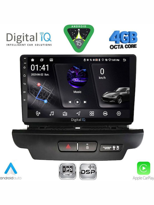 Digital IQ Car Audio System for Kia Ceed 2006-2009 Bluetooth USB WiFi GPS Apple CarPlay Android Auto with 9" Touch Screen