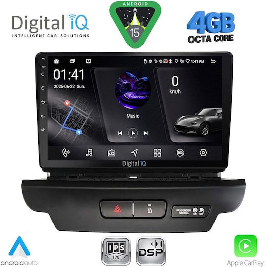 Digital IQ Ηχοσύστημα Αυτοκινήτου για Kia Ceed 2006-2009 (Bluetooth/USB/WiFi/GPS/Apple-Carplay/Android-Auto) με Οθόνη Αφής 9"