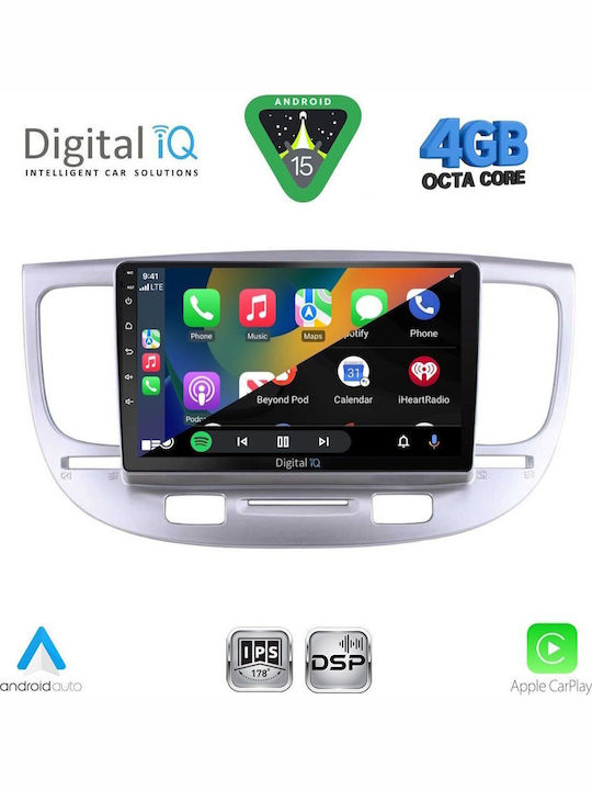Digital IQ Car Audio System for Kia Rio 2005-2011 (Bluetooth/USB/WiFi/GPS/Apple CarPlay/Android Auto) with 9" Touch Screen