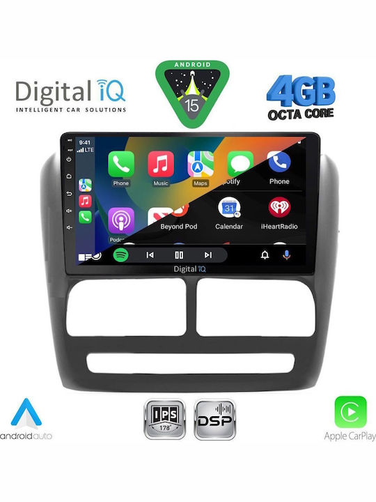 Digital IQ Car Audio System for Fiat Doblo 2010-2015 Bluetooth USB WiFi GPS Apple CarPlay Android Auto with 9" Touch Screen