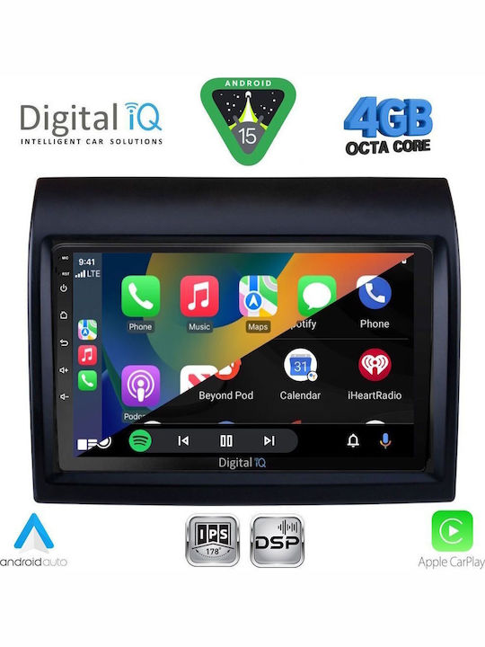 Digital IQ Car Audio System for Fiat Ducato 2006-2011 Bluetooth USB WiFi GPS Apple CarPlay Android Auto with 9" Touch Screen