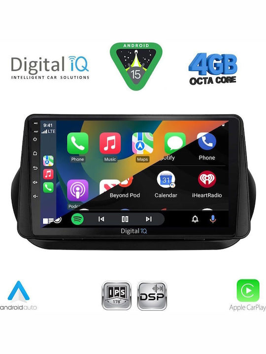 Digital IQ Car Audio System for Fiat Ducato 2006-2011 Bluetooth USB WiFi GPS Apple CarPlay Android Auto with 9" Touch Screen