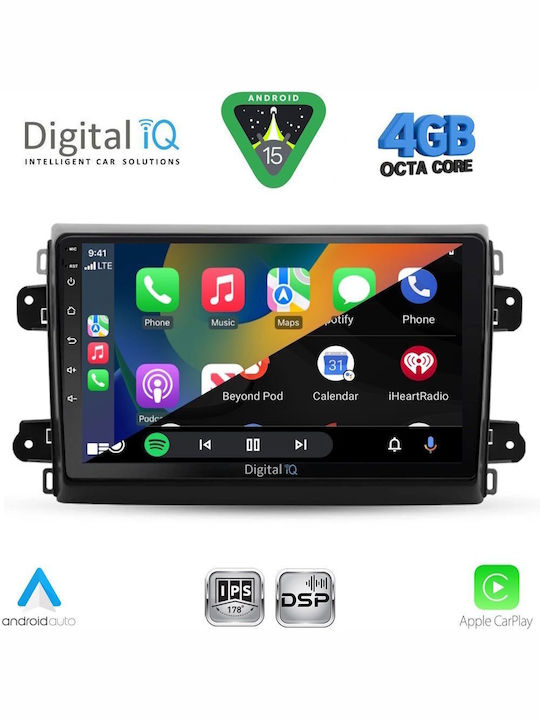 Digital IQ Car Audio System for Fiat Ducato 2006-2011 Bluetooth USB WiFi GPS Apple CarPlay Android Auto with 9" Touch Screen
