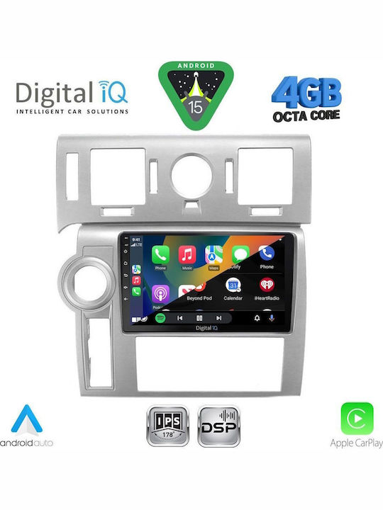 Digital IQ Car Audio System Hummer H2 2008-2009 Bluetooth USB WiFi GPS Apple CarPlay Android Auto with 9" Touch Screen