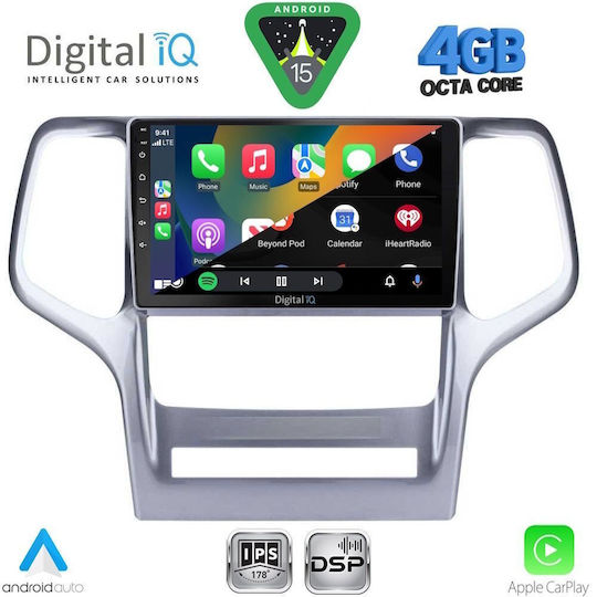 Digital IQ Ηχοσύστημα Αυτοκινήτου για Jeep Grand Cherokee 2011-2014 (Bluetooth/USB/WiFi/GPS/Apple-Carplay/Android-Auto) με Οθόνη Αφής 9"