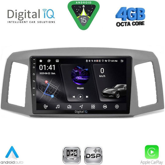 Digital IQ Car Audio System for Jeep Grand Cherokee 1999-2004 Bluetooth USB WiFi GPS Apple CarPlay Android Auto with 9" Touch Screen