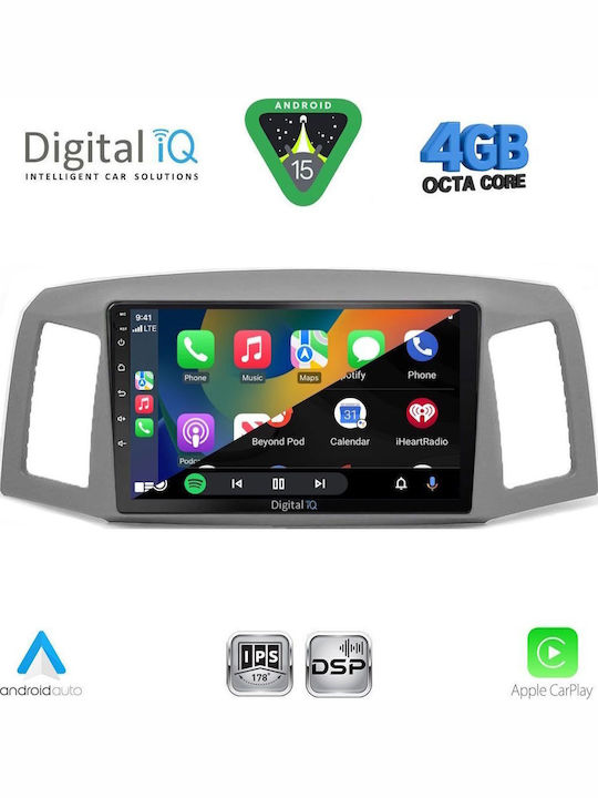 Digital IQ Car Audio System for Jeep Grand Cherokee 1999-2004 Bluetooth USB WiFi GPS Apple CarPlay Android Auto with 9" Touch Screen