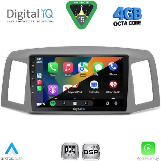 Digital IQ Car Audio System for Jeep Grand Cherokee 1999-2004 Bluetooth USB WiFi GPS Apple CarPlay Android Auto with 9" Touch Screen
