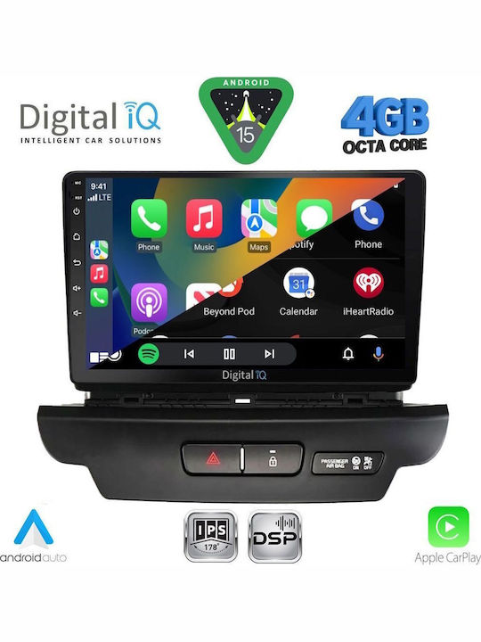 Digital IQ Car Audio System for Kia Ceed / XCeed 2018-2022 (Bluetooth/USB/WiFi/GPS/Apple CarPlay/Android Auto) with 9" Touch Screen