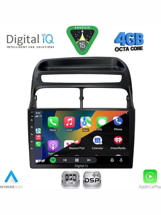 Digital IQ Car Audio System for Fiat Linea 2007-2011 Bluetooth USB WiFi GPS Apple CarPlay Android Auto with 9" Touch Screen