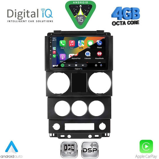 Digital IQ Car Audio System for Jeep Grand Cherokee 1999-2004 Bluetooth USB WiFi GPS Apple CarPlay Android Auto with 9" Touch Screen