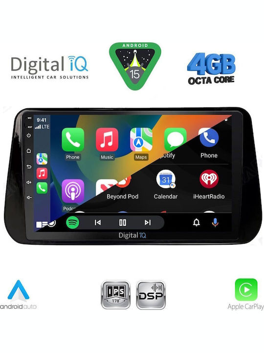 Digital IQ Car Audio System for Hyundai iX45 / Santa Fe 2021-2023 (Bluetooth/USB/WiFi/GPS/Apple CarPlay/Android Auto) with 10" Touch Screen