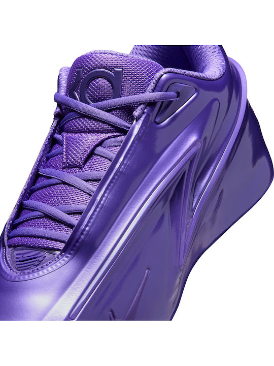 KD19 Purple Stuff High Basketball Shoes Field Purple University Gold Stadium Green