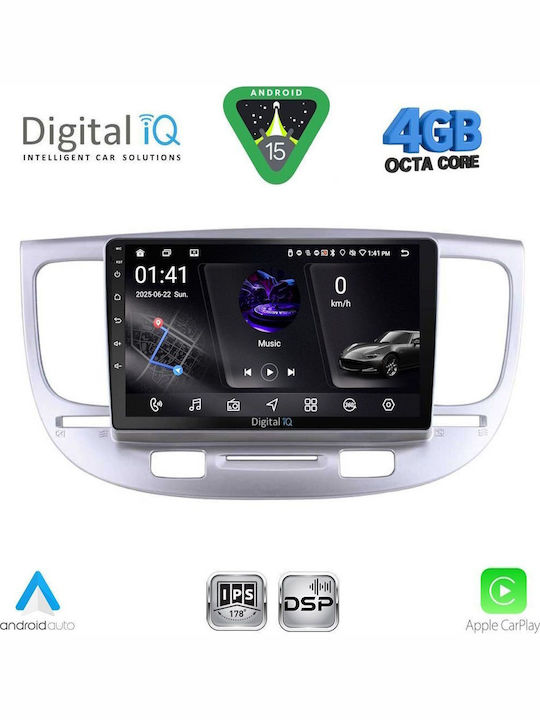 Digital IQ Car Audio System for Kia Picanto 2021 (Bluetooth/USB/WiFi/GPS/Apple CarPlay/Android Auto) with 9" Touch Screen