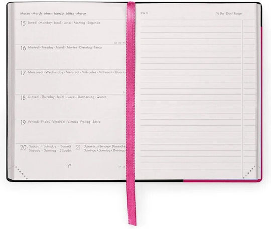 Legami Milano Raspberry Jam Agendă Săptămânală 2026/27 Raspberry Jam 9.5x13.5 cm