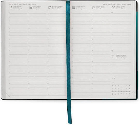 Legami Milano Εβδομαδιαία Ατζέντα 2026/27 Deep Teal 12x18εκ.