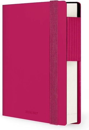 Legami Milano Daily Agenda 2026/27 Raspberry Jam 9.5x13.5cm
