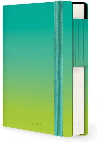 Legami Milano Daily Agenda 2026/27 Shades Green 9.5x13.5cm