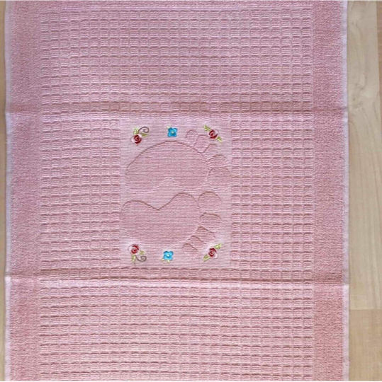 SteweHome Set Cotton Bath Mats STE-024818-V51258 Pink 50x70cm 3 Pieces