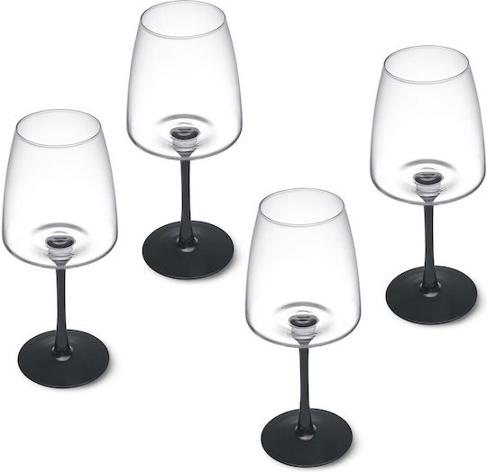 Mikasa Set Pahare Vin Alb Pahare Cu Picior Cristaline Albe 400ml 4 Bucăți