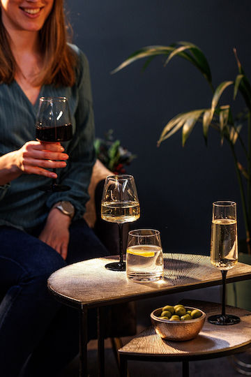 Mikasa Set Pahare Vin Alb Pahare Cu Picior Cristaline Albe 400ml 4 Bucăți